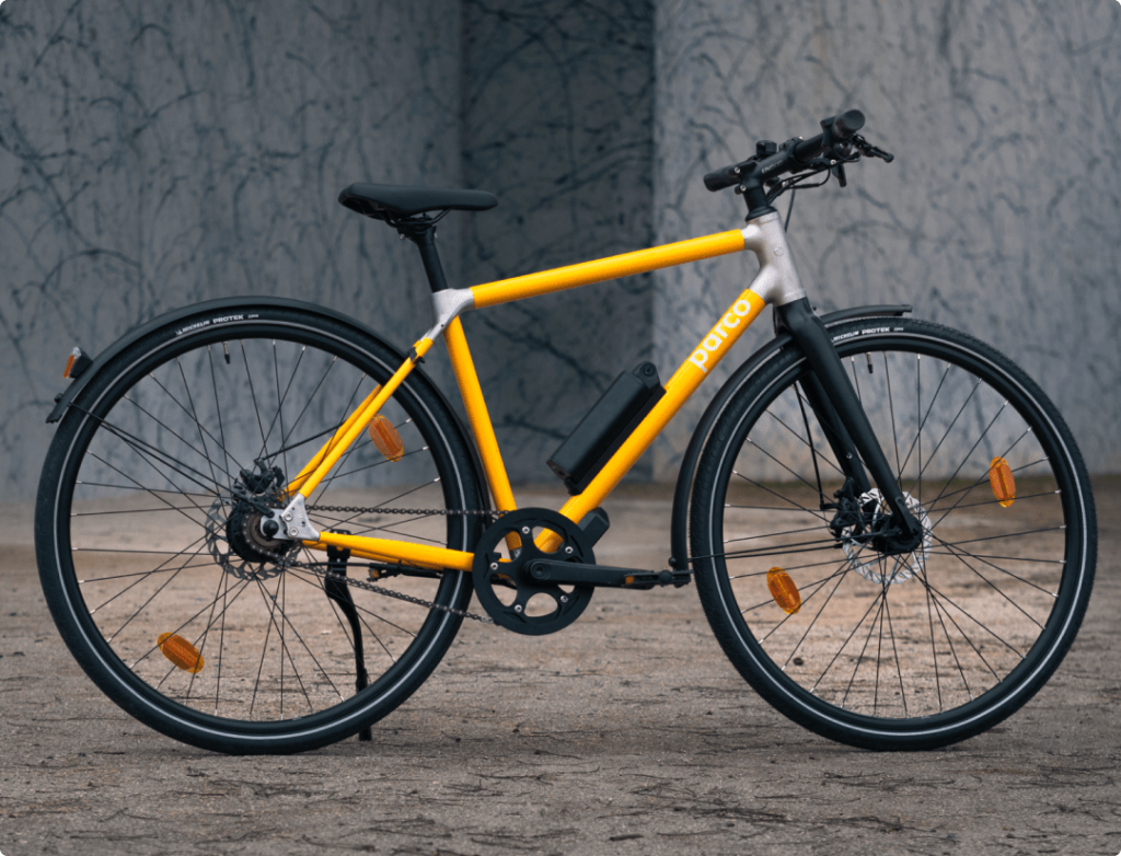 vélo parco jaune